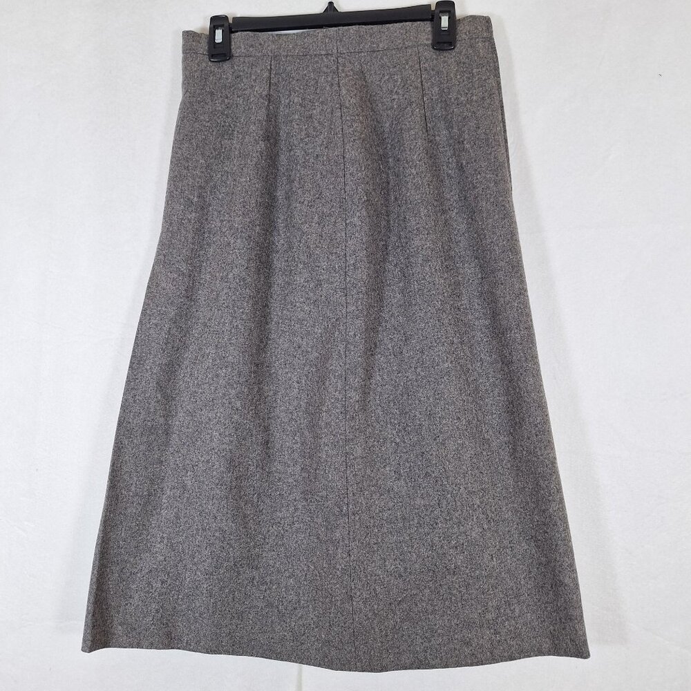 Vintage Wool Long Bell Skirt size 40